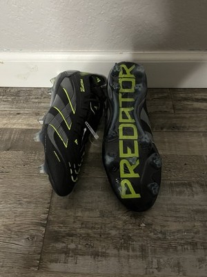 New Adidas Predator Elite Laceless FG Soccer Cleats Black Green US 6.5 (No Box)
