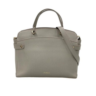 Furla AGATA 2Way Tote Shoulder Bag Crossbody Women's Used From Japan
