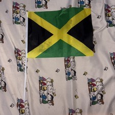 Anley Jamaica Mini Flag - Hand Held Small Miniature Jamaican Flags