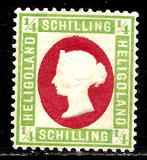 HICK GIRL-OLD MINT  HELIGOLAND  SC#7    QUEEN  VICTORIA        X2185