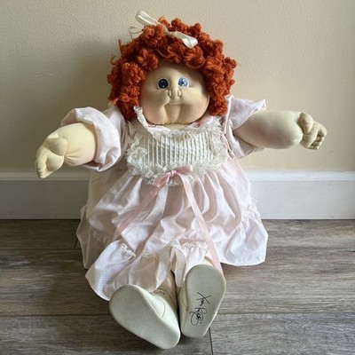 Collector Xavier Roberts Cabbage Patch Kid Embroidered Tag Cloth Head