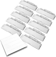 50 Suspension File Tabs & Inserts Clear Plastic Repositionable Labels Filing
