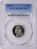 1985 S 5C JEFFERSON NICKEL GRADED PCGS AS PR70 DCAM "GEM" MB 5356