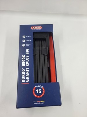 ABUS Bordo 6500K Granit XPlus Big 110cm Faltschloss Level 15 Schwarz NEU