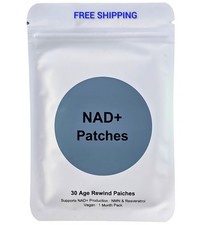 30 NAD Patches, Supports NAD Production, Vegan