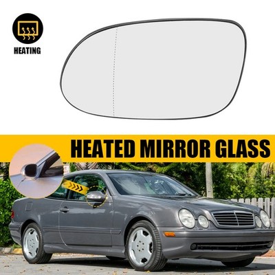 Left Driver Side Heated Mirror Glass W/Backing For Mercedes-Benz CLK55 SLK320