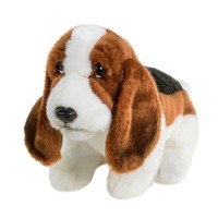 Kuscheltier Hund Basset Jagdhund Sitzend 32 Cm PlüSchhund Stoffhund