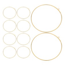 12 Pcs Dream Catcher Round Ring Metal Craft Hoops Boho Wreath Base
