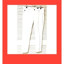 AG Womens Prima Ankle Jeans 30 White 32x28.25 Adriano Goldschmied Spring Summer