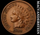 1880 Indian Head Cent - Scarce  Extra Fine  Better Date  No Reserve  #J8261