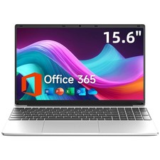 15.6 Inch Laptop with Office 365, 4GB RAM, 128GB Storage Expandable 1TB, 5205...