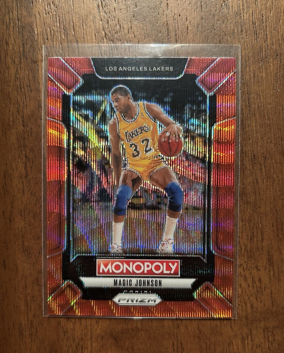 2024-25 Panini Prizm Basketball Monopoly Magic Johnson Red Wave 2024-25 Panini Prizm Basketball Monopoly Magic Johnson Red Wave