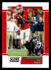 2019 Score #382 Riley Ridley Red Rookie Card Georgia Bulldogs