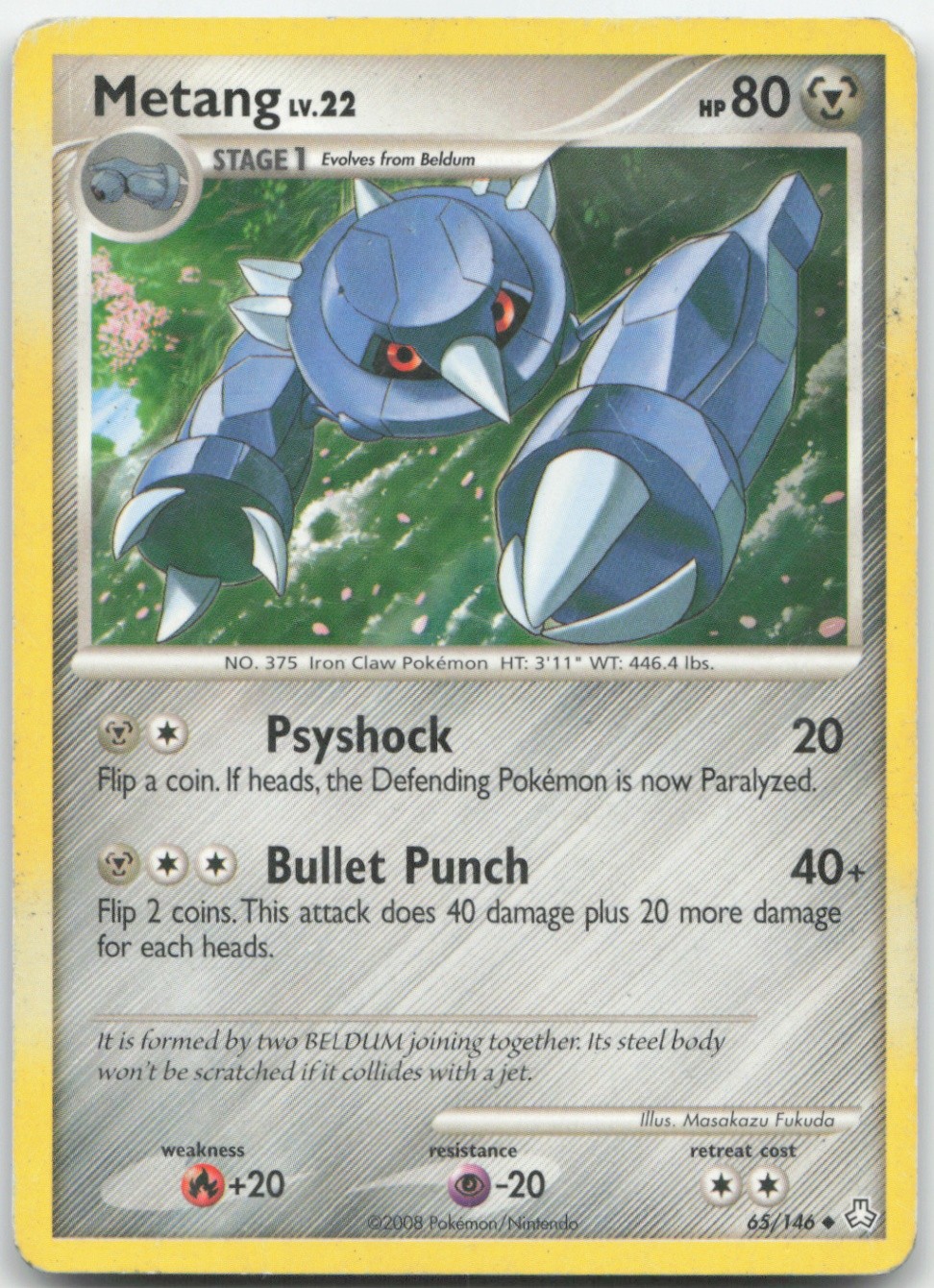 Metang (65) 65/146 Legends Awakened Pokemon Card LP