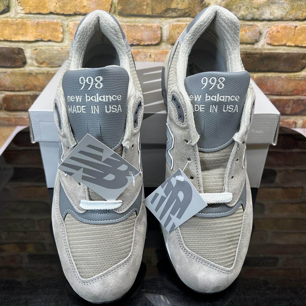 Mens Size 13 New Balance 998 Core Grey Reflective Silver U998GR Running Shoes New Balance 998 Mens 13 Grey Reflective Silver Made in USA  main image 3