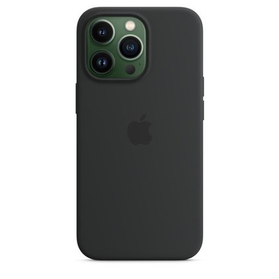 Original Apple Silikon Case / Hülle für iPhone 13 Pro - Mitternacht (Schwarz) - Neu