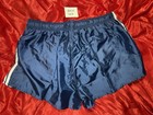 🔥RARE Aussie Bum SATIN Skully Shorts GLANZ Navy Retro SOCCER GLANZ Lg D7 SILKY — photo 6