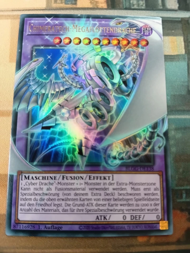 Chimeratech-Megaflottendrache BLGG-DE138 Ultra Rare Overframed DE NM Yugioh - Bild 1 von 1