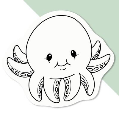 Aufkleber Sticker ''Baby Oktopus'' (DW048497)
