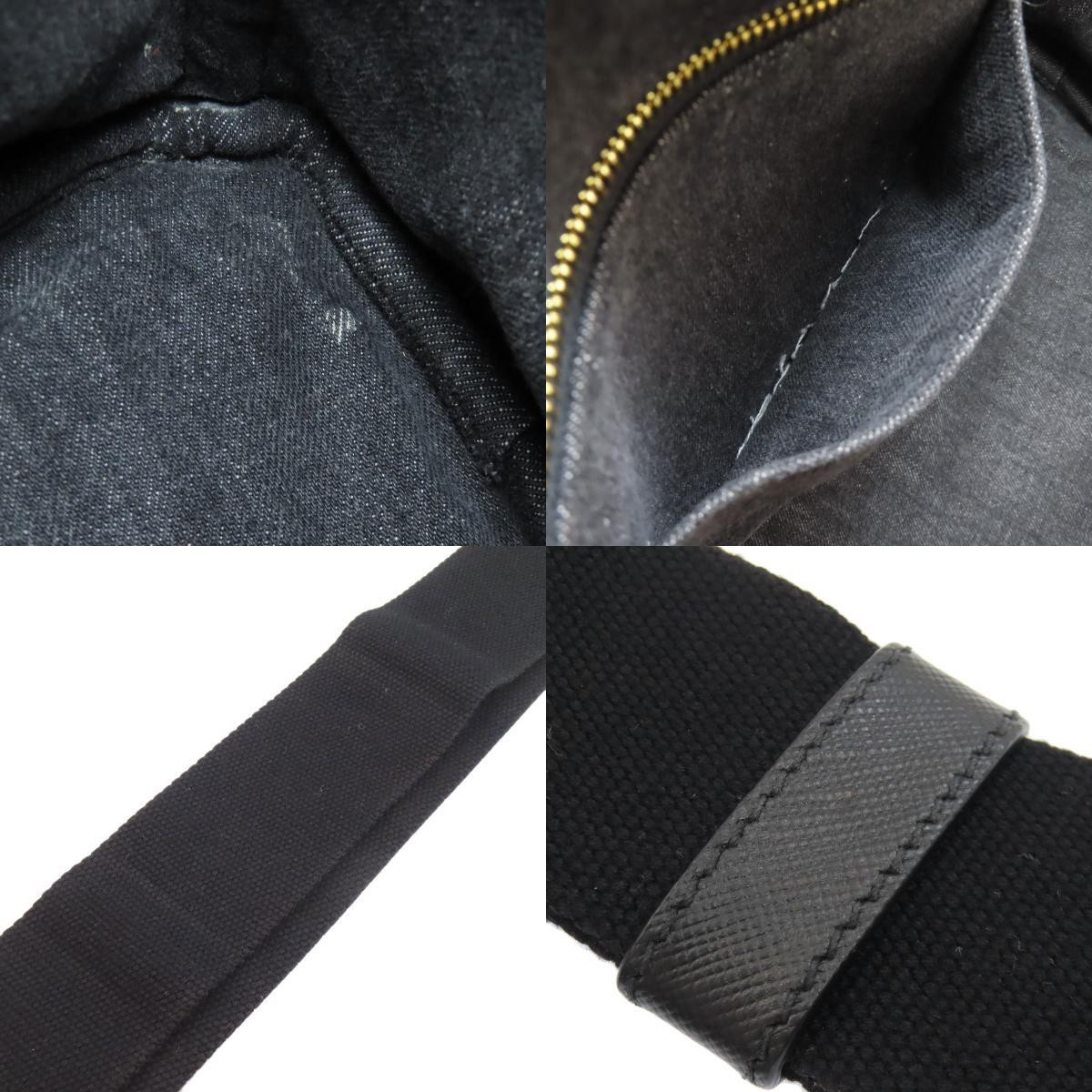 PRADA 1BG642 Canapa Tote 2WAY Handbag Denim Ladies Used from japan thumbnail 8