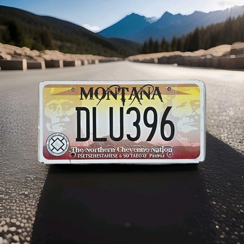 Montana Northern Cheyenne Nation Tribal License Plate - Native American