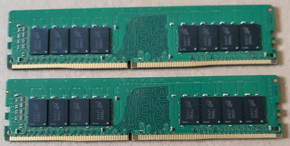 Micron 16gb (16GB x 2) 32gb total DDR4 PC-2133P MTA16ATF2G64AZ-2G1A1 PC RAM - Image 2 of 2