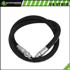 Pressure Washer Whip Hose 4Ft X 3/8 Inch Hose Reel Connector Hose For Pressure