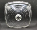 Rare HTF Vintage Wagner Ware Square Glass Lid 9.75" x 9.75"  Casserole Pan Lid