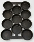 Vintage Griswold Unmarked #1 Cast Iron 11-Cup Baking #940 Gem Pan