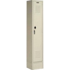 1-Tier 1 Door Locker 12"Wx12"Dx60"H Tan Assembled