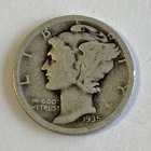 1935-D MERCURY DIME VINTAGE COLLECTABLE