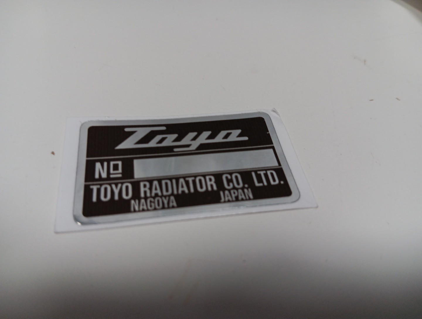 For Toyota Land Cruiser Fj 60 bj60 TTOYO REDIATOR CO LTD. Decal