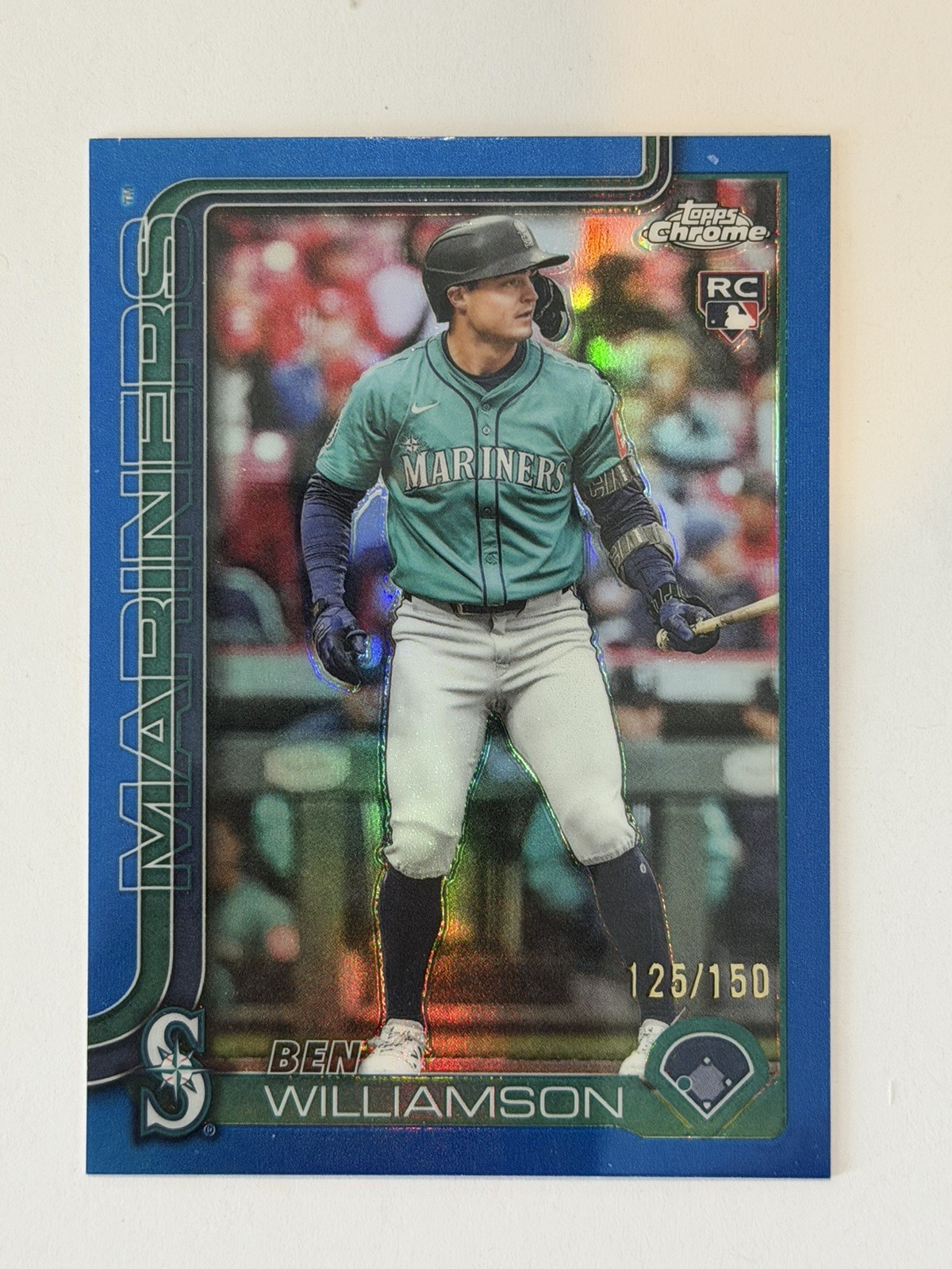 2025 Topps Chrome Update-Ben Williamson RC #USC168 Blue Refractor 125/150