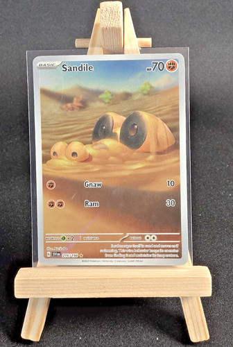 Pokemon Sandile 216/198 Scarlet & Violet Base SV1 Illustration Rare