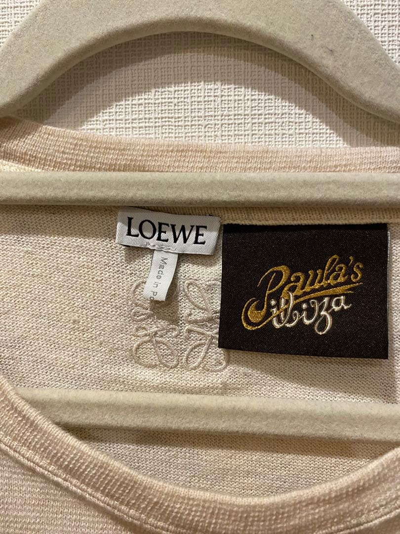 LOEWE Paula's Ibiza Surfer Waffle T-shirt L Cotton Collab Pre-Owned Size S image 3