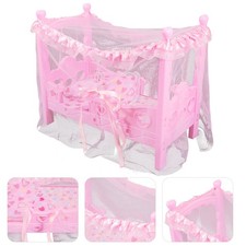  Lit De Maison Poupée Meuble Poupee Mini-meubles Jouets Pour Filles