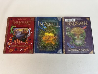 Cornelia Funke Lot All 3 Inkheart Trilogy Hardcovers Inkspell Inkheart Inkdeath