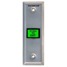 Seco-Larm Enforcer Slimline Push-to-Exit Plate, Illuminated SD-7103GC-PEQ