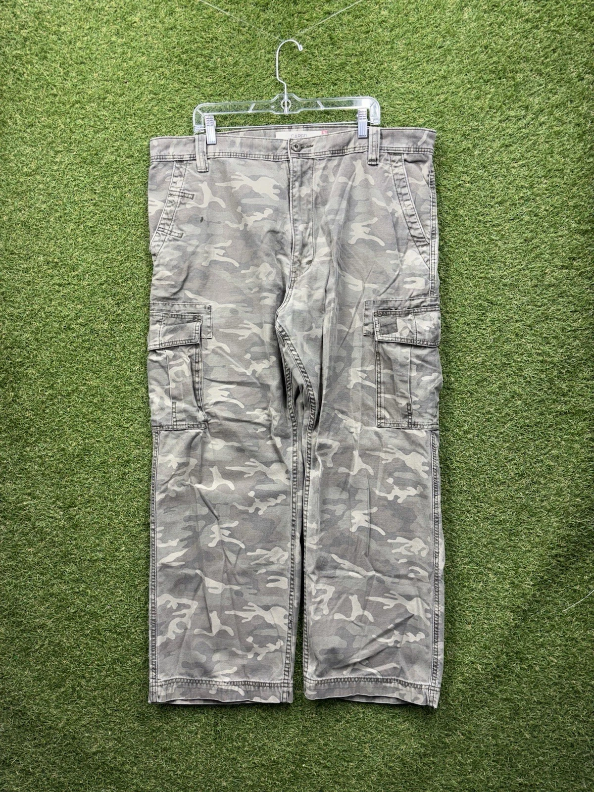 Levis XX Cargo Pants Mens 40x30 Straight Fit Camo Cotton Twill Skater Grunge y2k