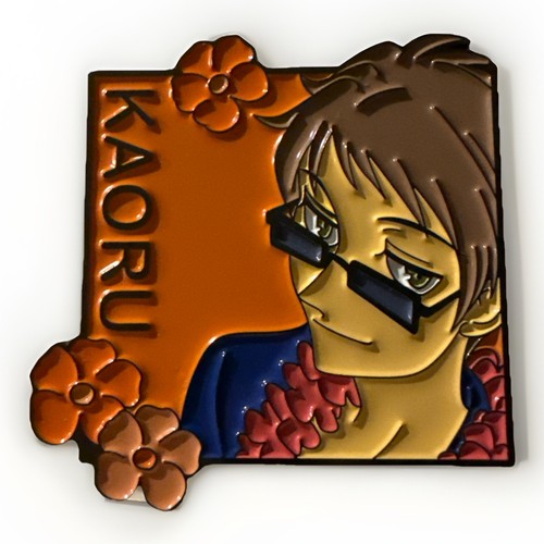 Vacation Kaoru Enamel Pin Ouran High School Host Club Lapel Chibi Orange Anime