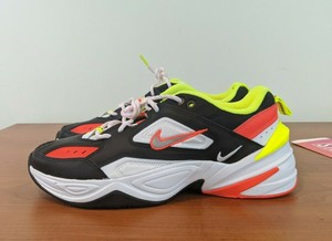 nike m2k tekno black volt crimson