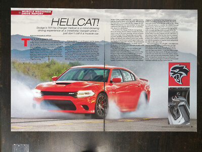 Dodge Charger Hellcat 5-Page Original Color Article - 622