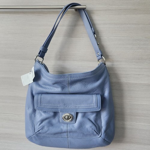 Borsa a tracolla Coach Penelope convertibile in pelle blu fiordaliso con dustbag nuova - Foto 21 di 24