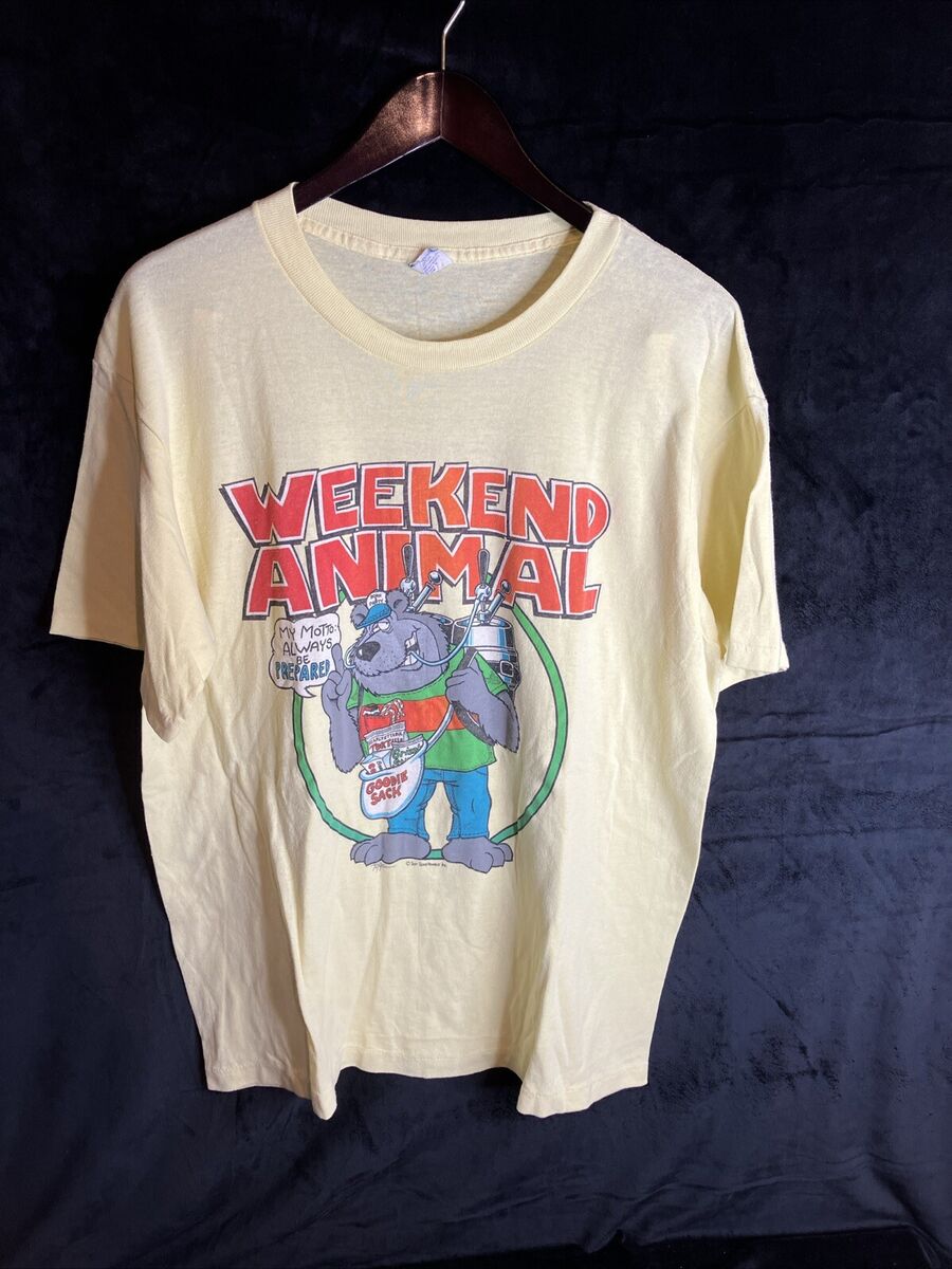 Vintage 80's Sun Sportswear T Shirt WEEKEND ANIMAL Humor Vintage 80's Sun Sportswear T Shirt WEEKEND ANIMAL Humor