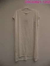 Dubgee by Whoopi Women's Oversized Tee Tunic Top White Size XL 9003