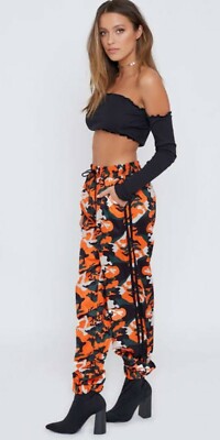 Orange Camo Daytona Pants sz XS | eBay