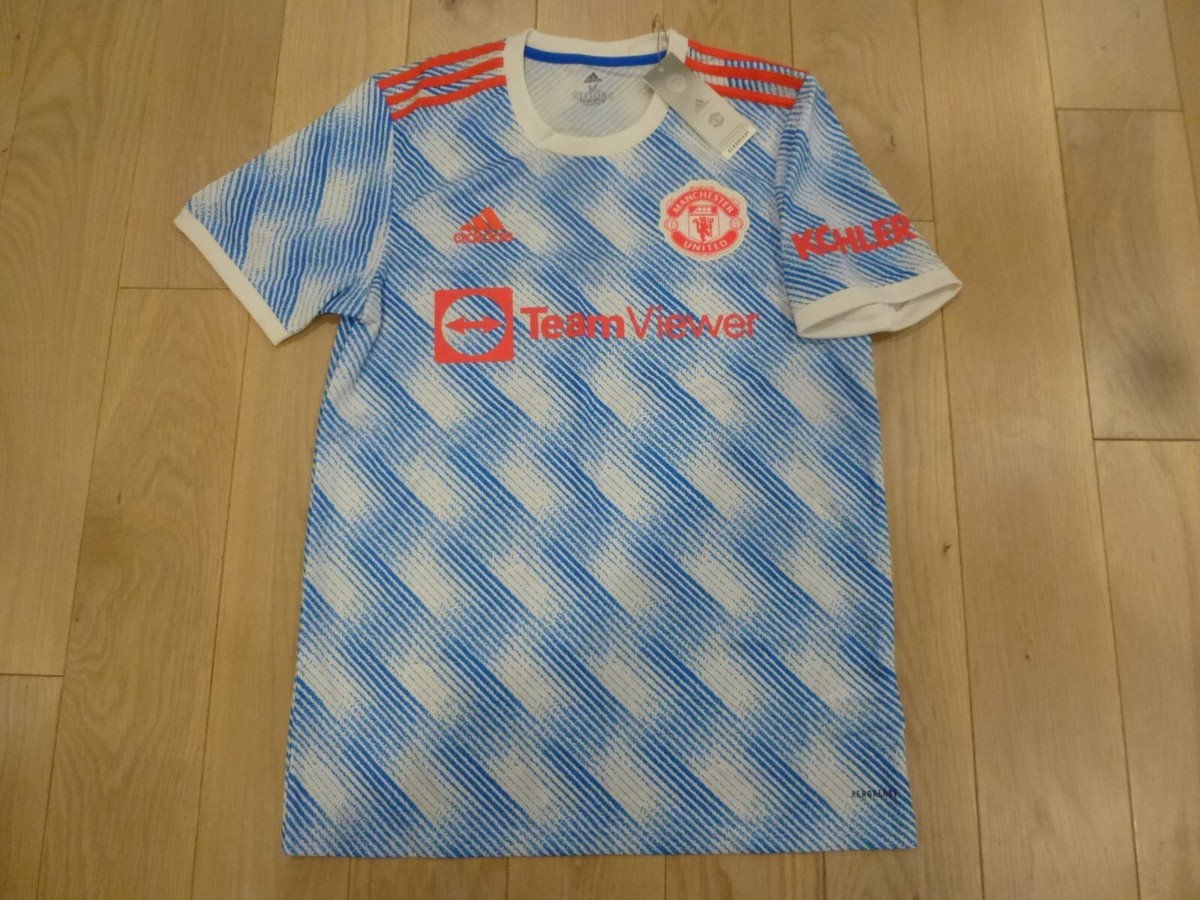 NWT Adidas 2021/22 Manchester United Blue Away Jersey (Men