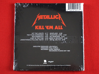 Metallica Kill'em All CD (Paper Sleeve) Four Horsemen Seek
