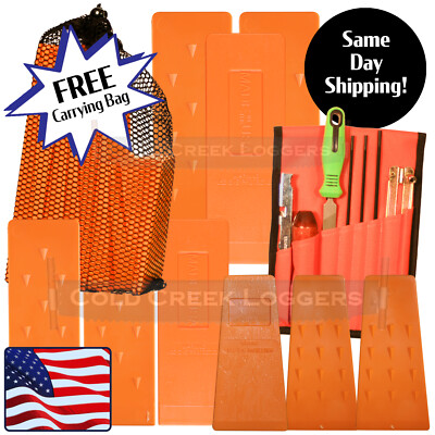 DELUXE Chain sharpening logging Felling Bucking Tree Forestry Spiked Wedges