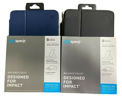 Speck Balance Folio Series Case for Samsung Tab A 8.0'' (2018) - Black Or Blue